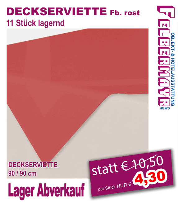 DECKSERVIETTE Fb. rost